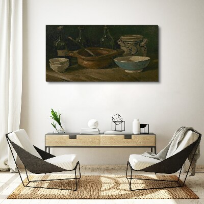 Canvas schilderij Stilleven met vaten