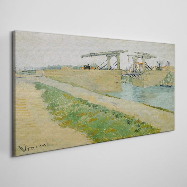 Schilderij op doek Bruggen over water