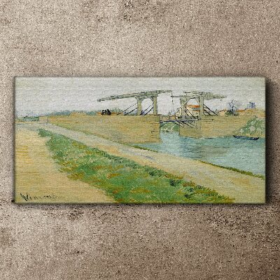 Schilderij op doek Bruggen over water