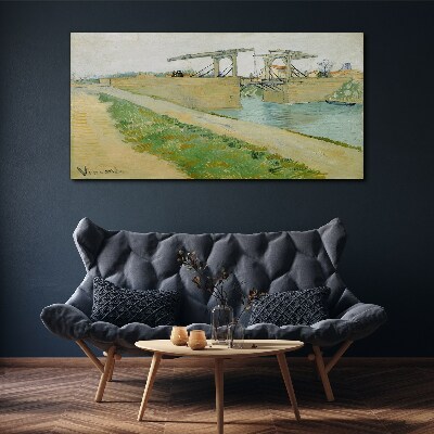 Schilderij op doek Bruggen over water