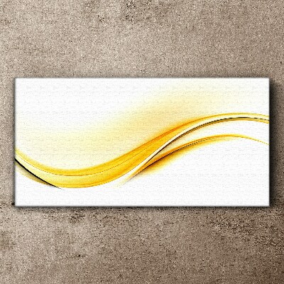 Foto op canvas Golven van geel licht