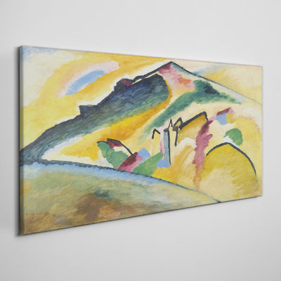 Canvas schilderij De kleuren van het berglandschap