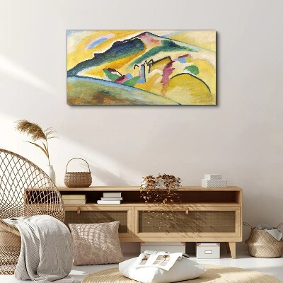 Canvas schilderij De kleuren van het berglandschap