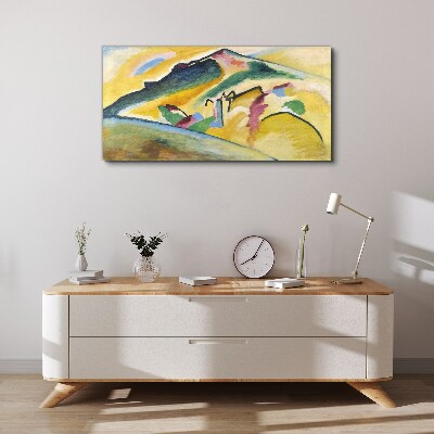 Canvas schilderij De kleuren van het berglandschap