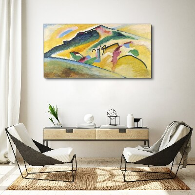 Canvas schilderij De kleuren van het berglandschap