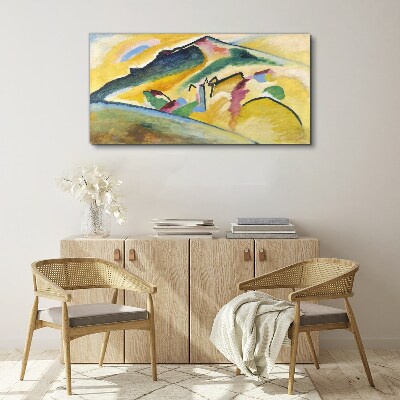 Canvas schilderij De kleuren van het berglandschap