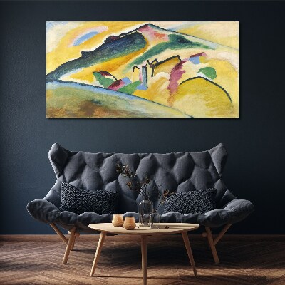 Canvas schilderij De kleuren van het berglandschap