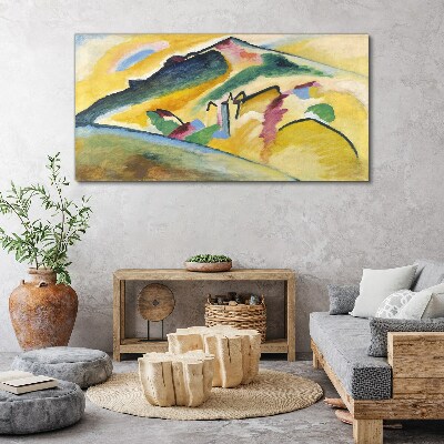 Canvas schilderij De kleuren van het berglandschap