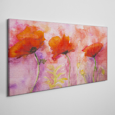 Foto op canvas Een bloemendroom in roze tinten