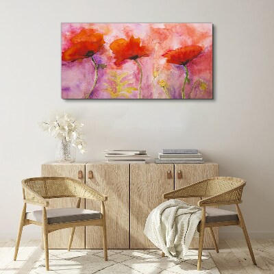 Foto op canvas Een bloemendroom in roze tinten