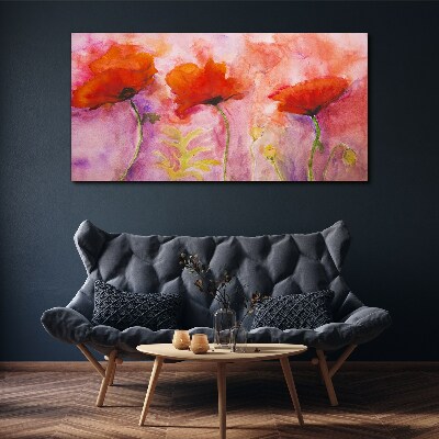 Foto op canvas Een bloemendroom in roze tinten