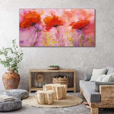 Foto op canvas Een bloemendroom in roze tinten