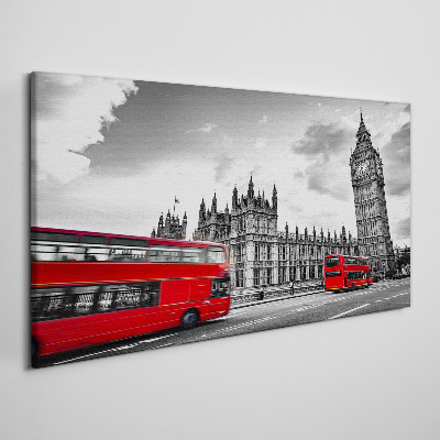 Foto op canvas Rode bus in Londen