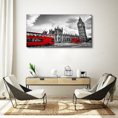 Foto op canvas Rode bus in Londen