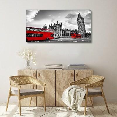 Foto op canvas Rode bus in Londen