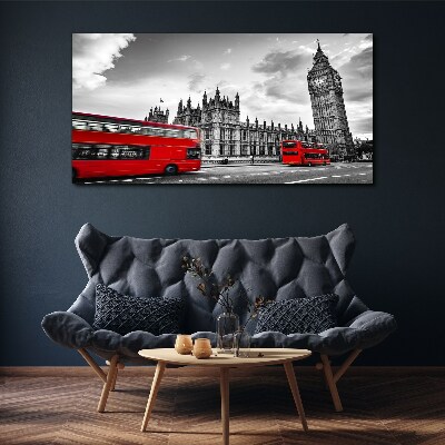 Foto op canvas Rode bus in Londen