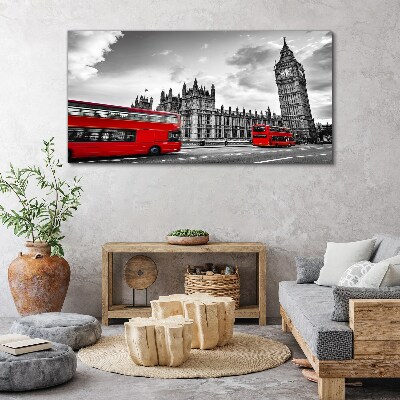 Foto op canvas Rode bus in Londen