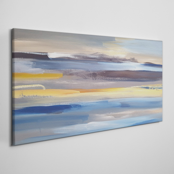 Schilderij op doek Kalme golven van kleur