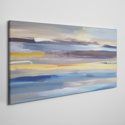 Schilderij op doek Kalme golven van kleur