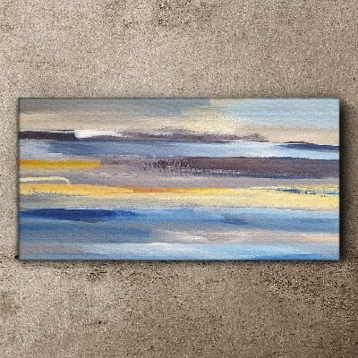 Schilderij op doek Kalme golven van kleur