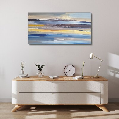 Schilderij op doek Kalme golven van kleur