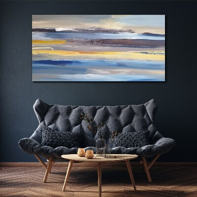 Schilderij op doek Kalme golven van kleur