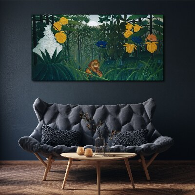 Foto op canvas Mysterieus bos met wilde natuur