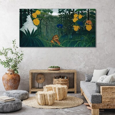 Foto op canvas Mysterieus bos met wilde natuur