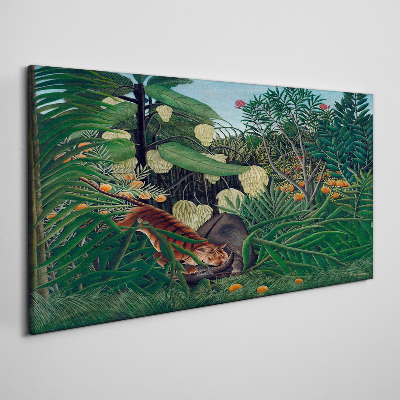 Canvas schilderij De mysterieuze wereld van de jungle