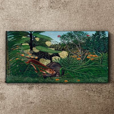 Canvas schilderij De mysterieuze wereld van de jungle