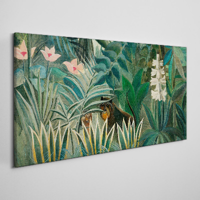 Foto op canvas Mysterieus bos met wilde dieren