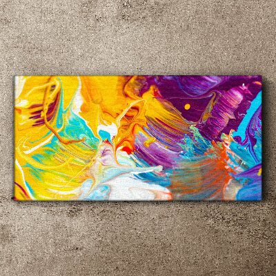 Schilderij op doek Een dynamische explosie van kleuren