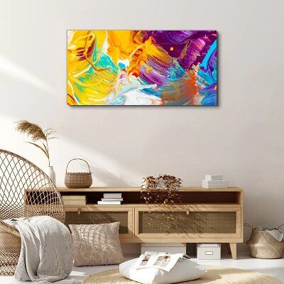 Schilderij op doek Een dynamische explosie van kleuren
