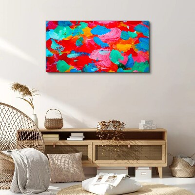 Foto op canvas Een kleurrijke werveling van abstractie