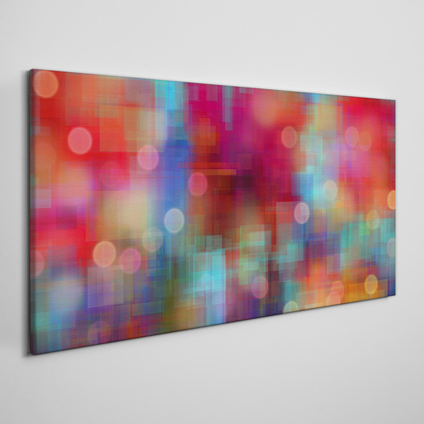 Foto op canvas Kleurrijke commotie
