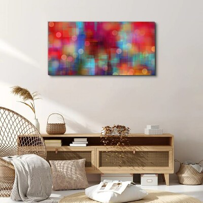 Foto op canvas Kleurrijke commotie