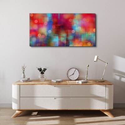 Foto op canvas Kleurrijke commotie