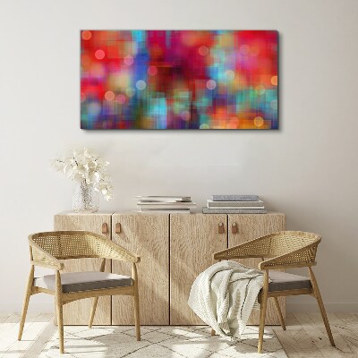 Foto op canvas Kleurrijke commotie