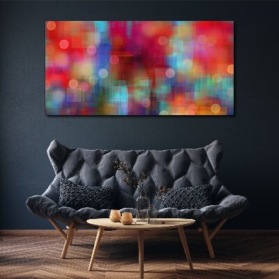 Foto op canvas Kleurrijke commotie