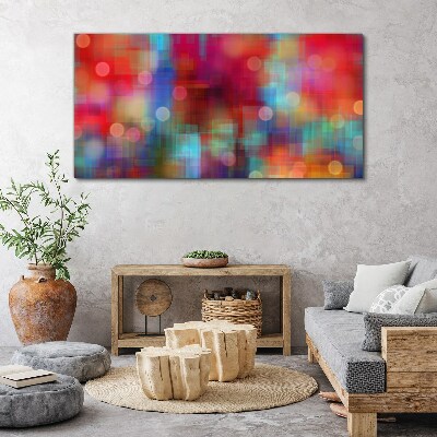 Foto op canvas Kleurrijke commotie