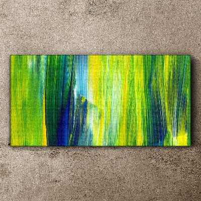 Foto op canvas Groene en blauwe abstracte strepen