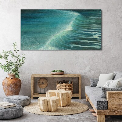 Foto op canvas Kalme oceaan golven