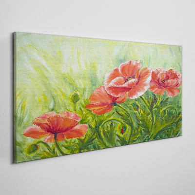 Foto op canvas Bloemen in een lenteweide