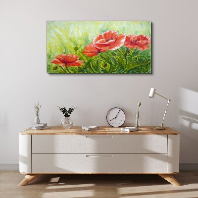 Foto op canvas Bloemen in een lenteweide
