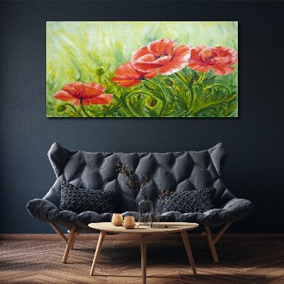 Foto op canvas Bloemen in een lenteweide