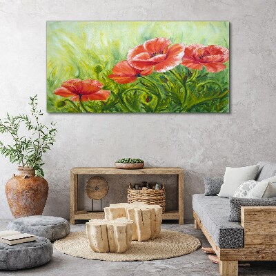 Foto op canvas Bloemen in een lenteweide