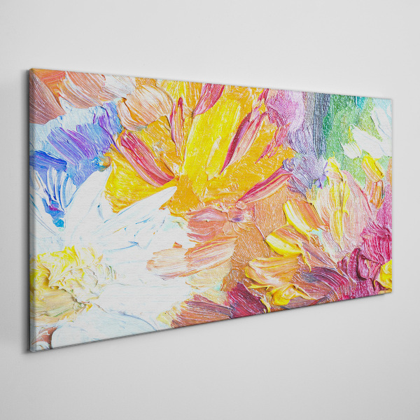 Canvas schilderij Een kleurrijk boeket bloemen