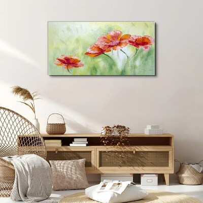 Canvas schilderij Bloemen in pasteltinten