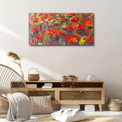 Foto op canvas Een bloemenexplosie van kleuren