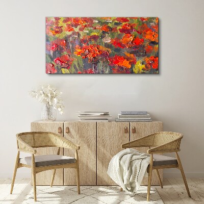 Foto op canvas Een bloemenexplosie van kleuren